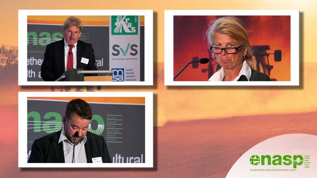 Vergrößerung des Bildes für Portrait photos from the speakers Loek Caubo (AIM), Martina Jakob (SACURIMA/ATB Potsdam) and Antti Huhtamäki (MELA).