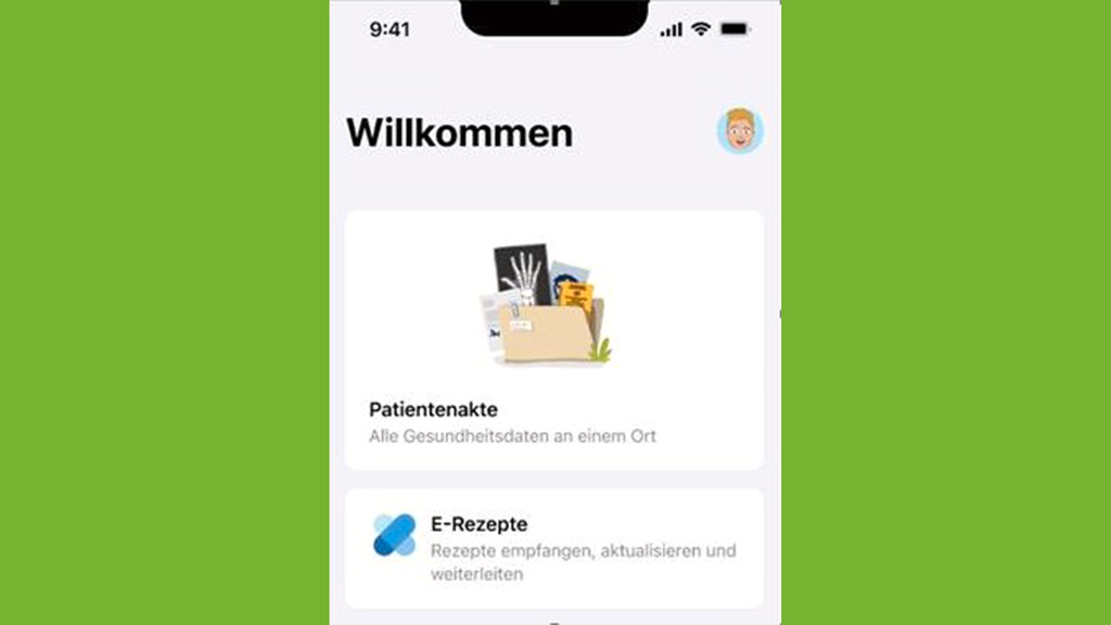 Vergrößerung des Bildes für Startseite der ePa.