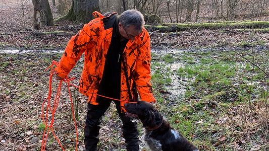 Jäger und Berufsgenossenschaft: Vorteile für beide Seiten. Jäger mit Stöberhund