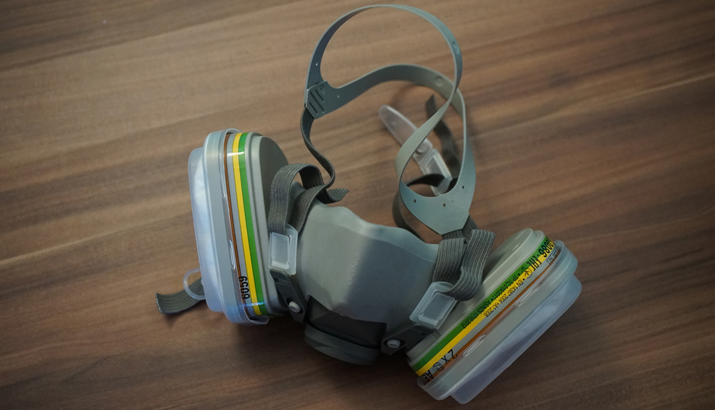 Vergrößerung des Bildes für Halbmaske.