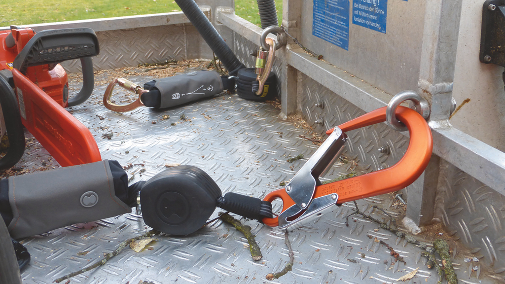 Vergrößerung des Bildes für Höhensicherungsgerät für Hubarbeitsbühnen .