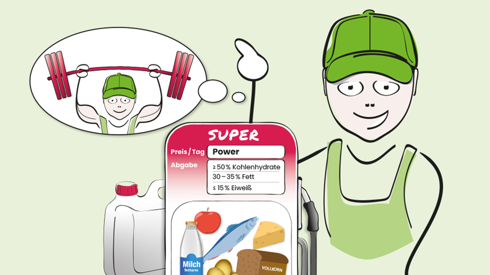 Titelbild der Broschüre "Power für den Arbeitstag"