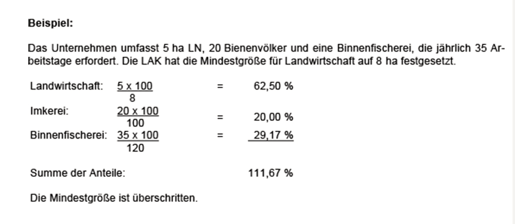 Vergrößerung des Bildes für Bild: Beispiel Berechnung Mindestgröße.