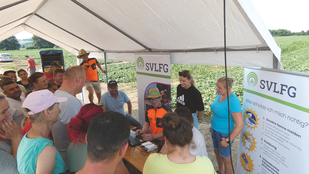 Vergrößerung des Bildes für Beratung vor Ort zum Thema Gesundheitsschutz.