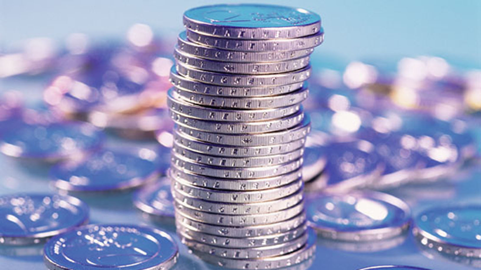 2-Euro-Münzen gestapelt