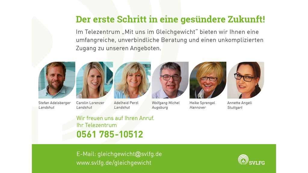 Vergrößerung des Bildes für Plakat des Telefonzentrums "Mit uns im Gleichgewicht".